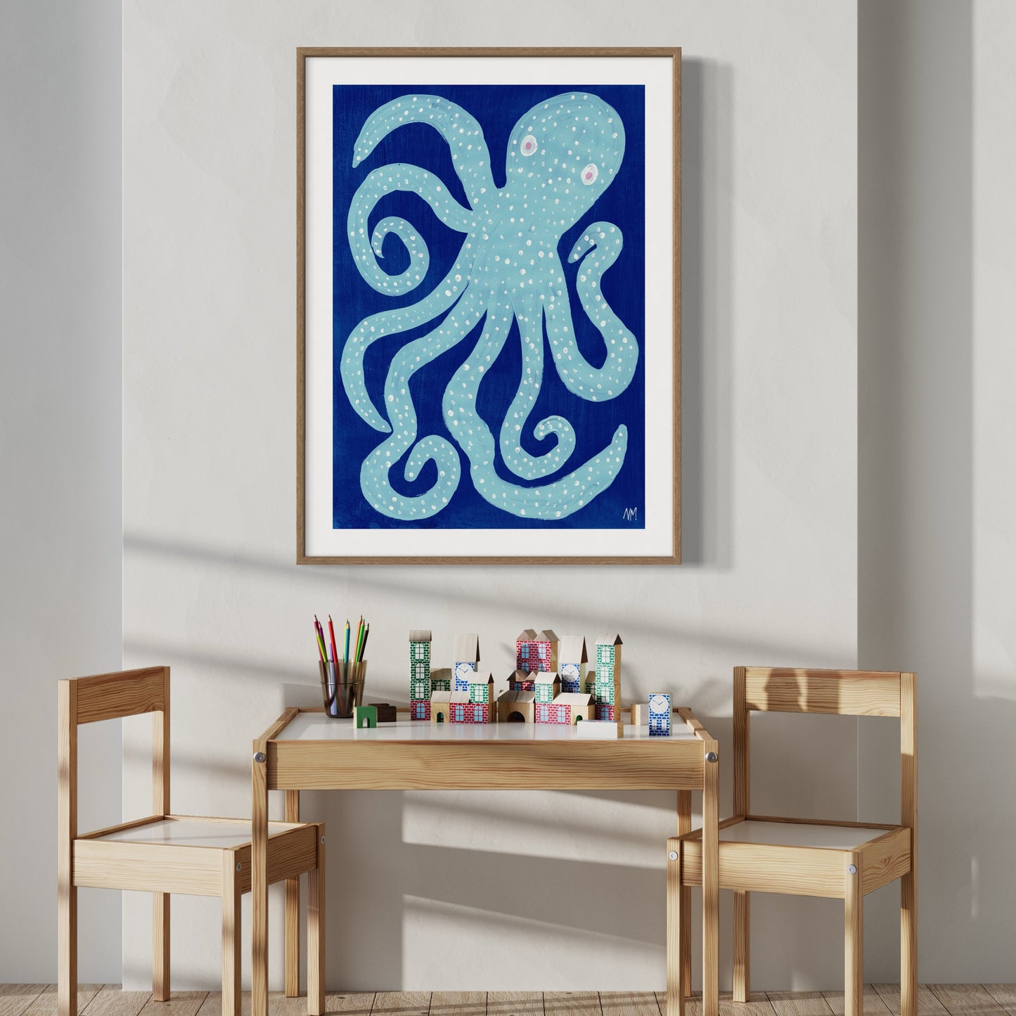 Blue octopus