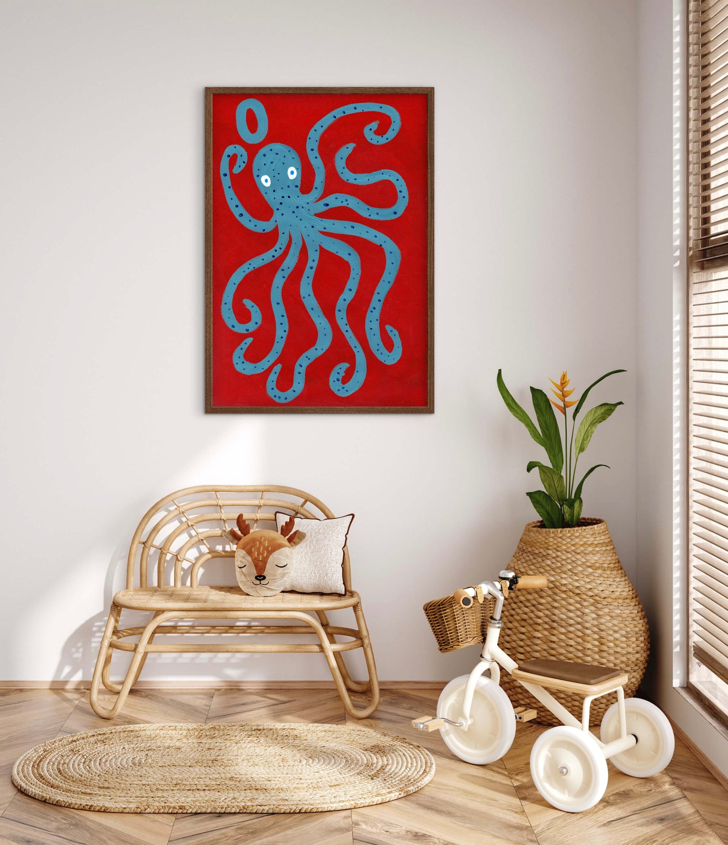 Alphabet O Octopus Print.