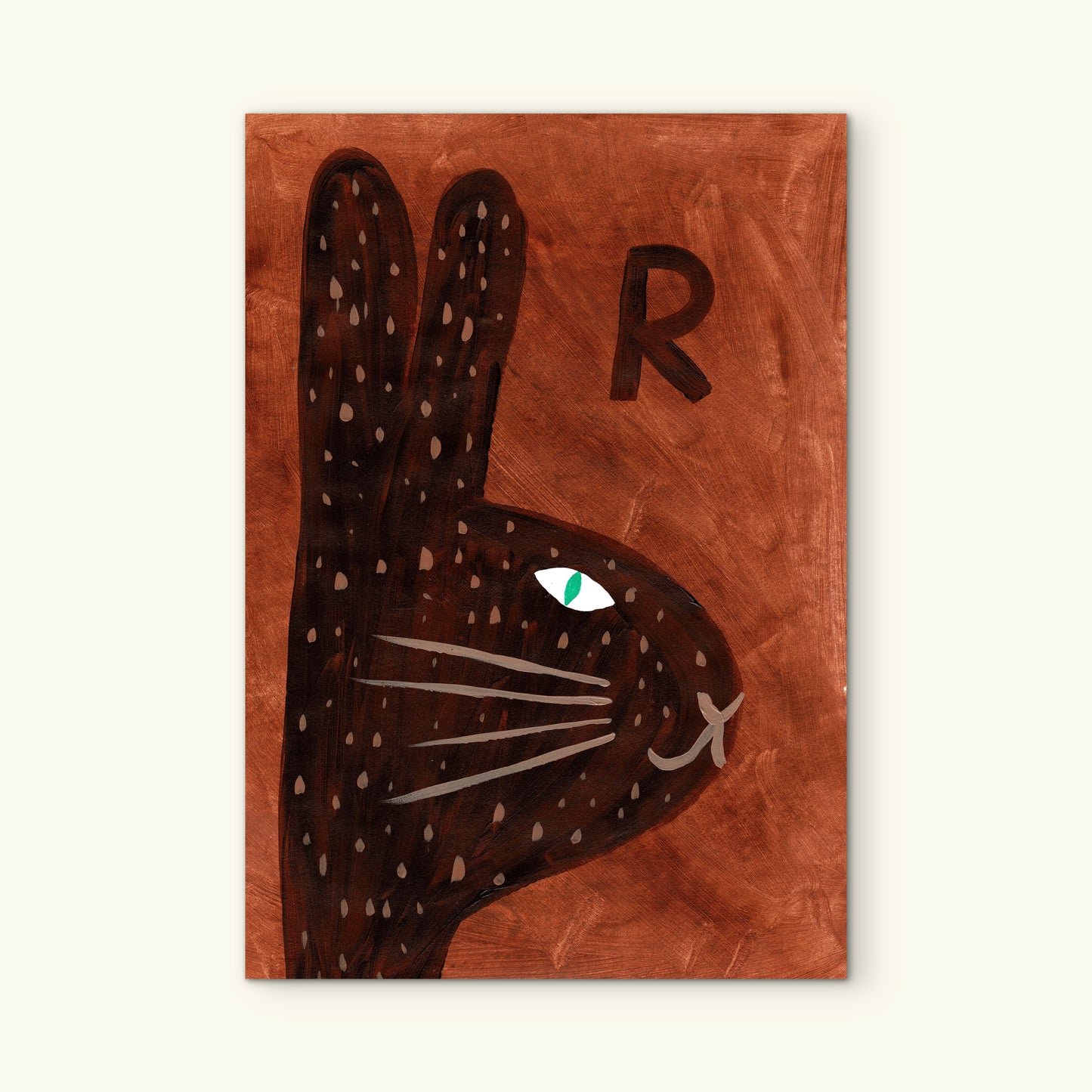 Alphabet R Rabbit Print.
