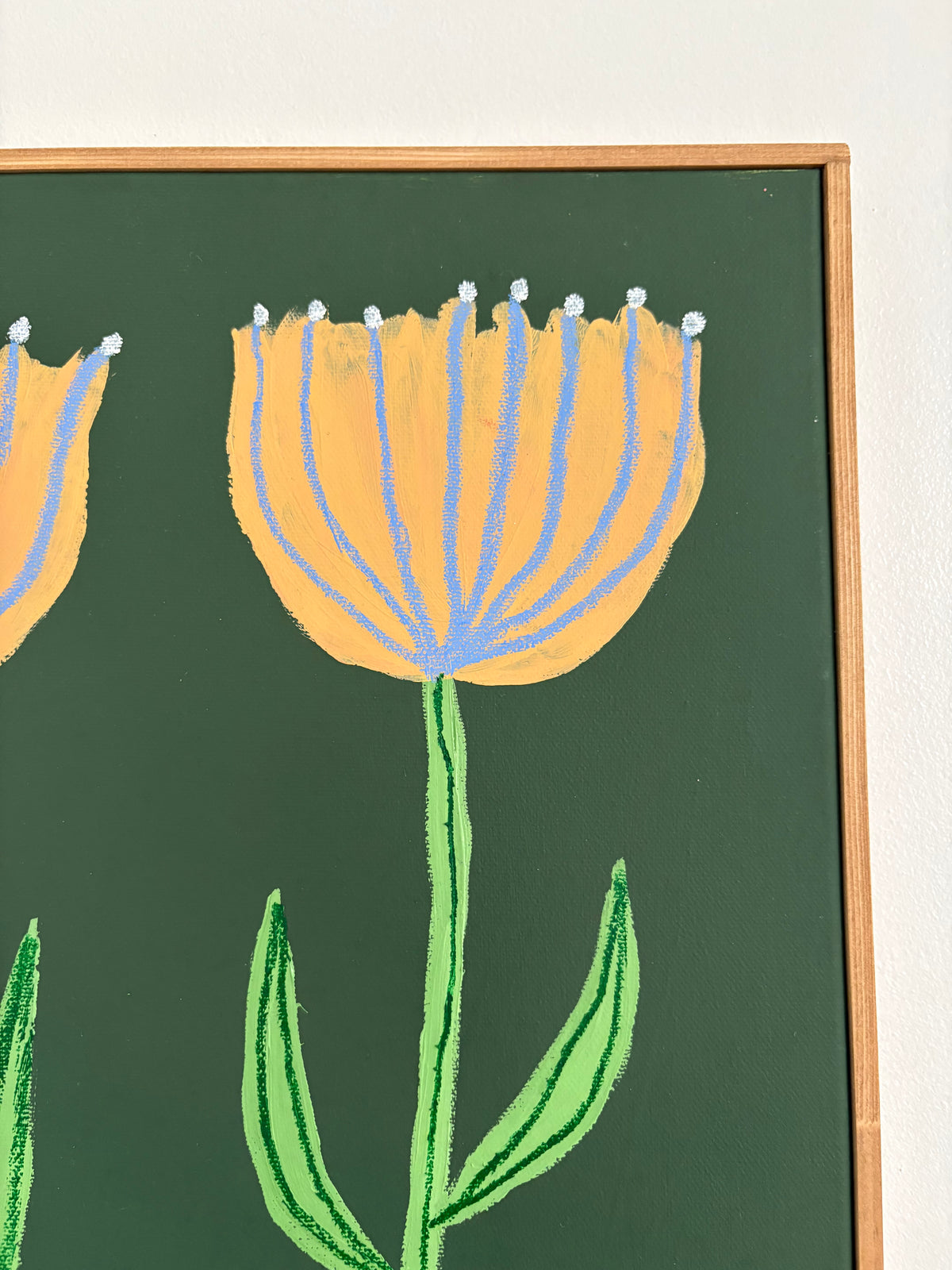 Two blooming flowers.