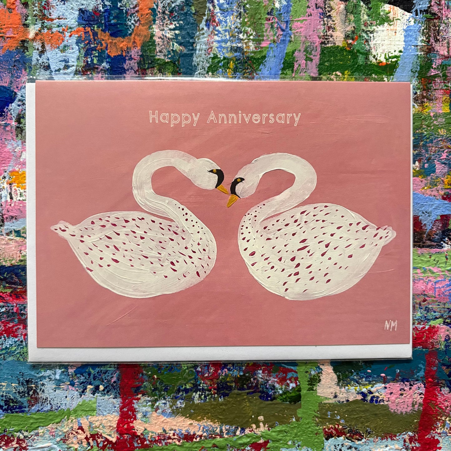 Happy anniversary card.