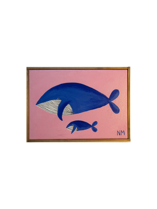 Whales In The Pink Sea.