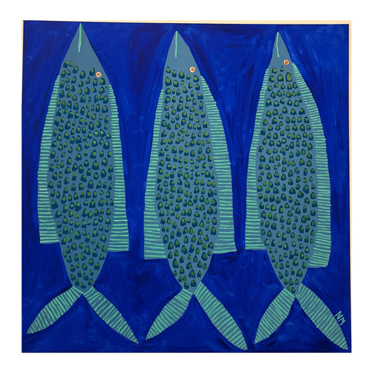 Three leopard fish.