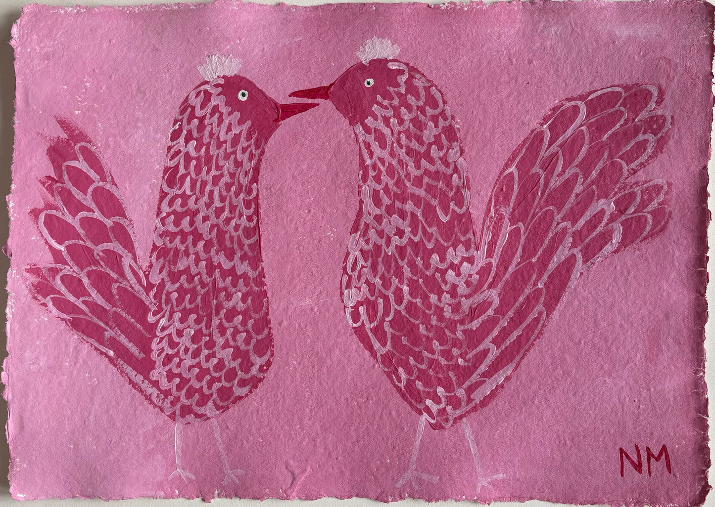 Pink chickens.