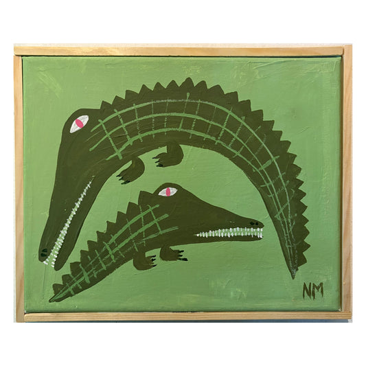 Crocodiles on green 2