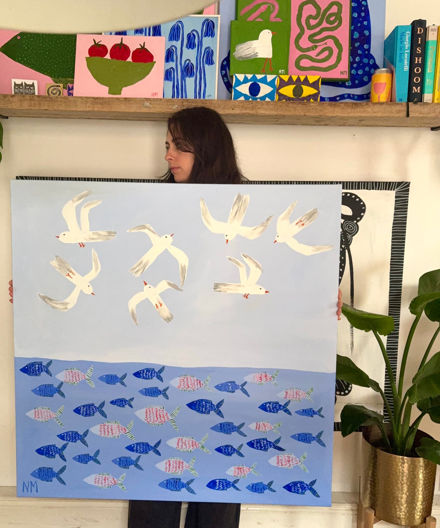 The sea and the sky.