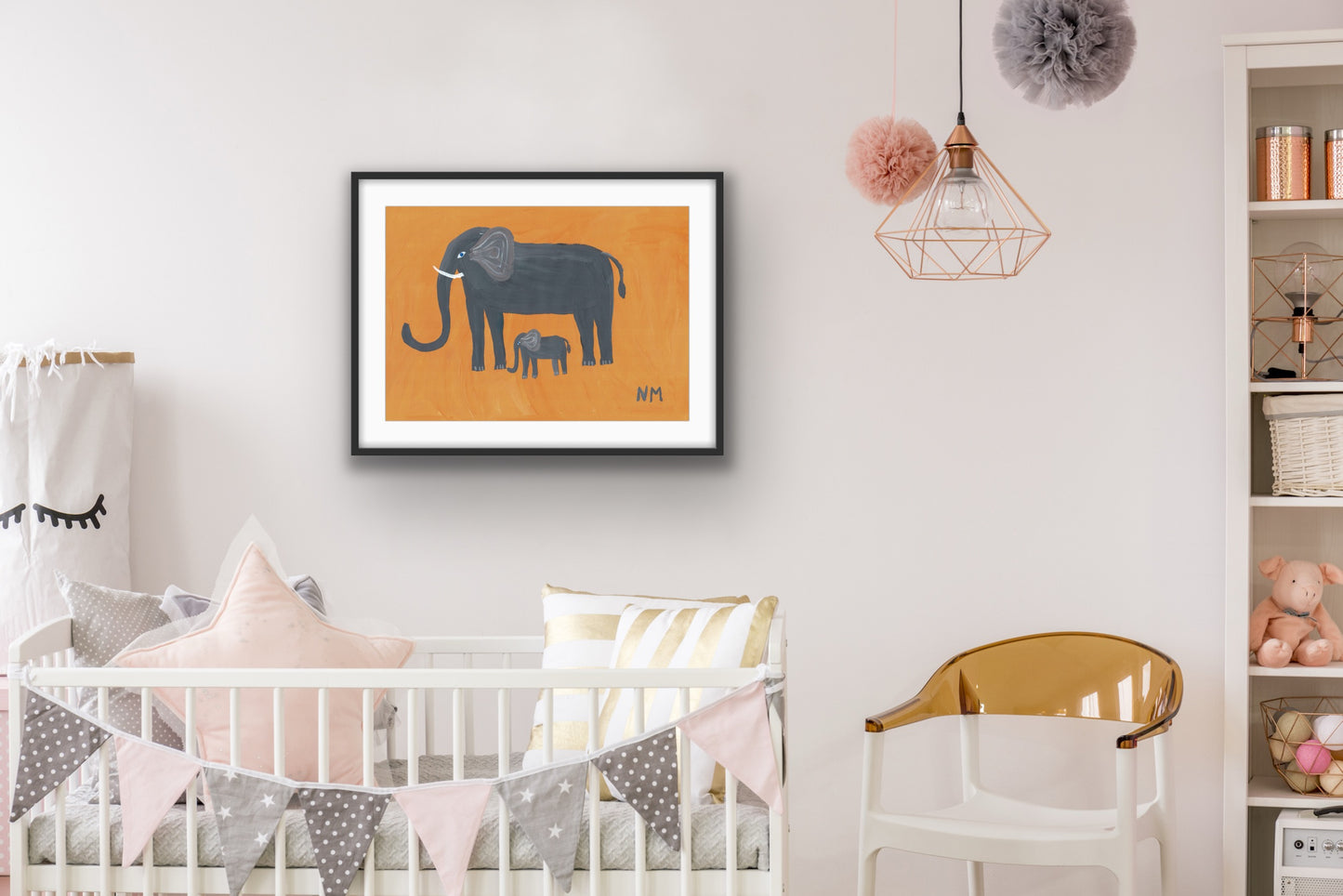 Elephant baby print.