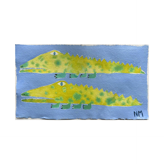 Spotty crocs.