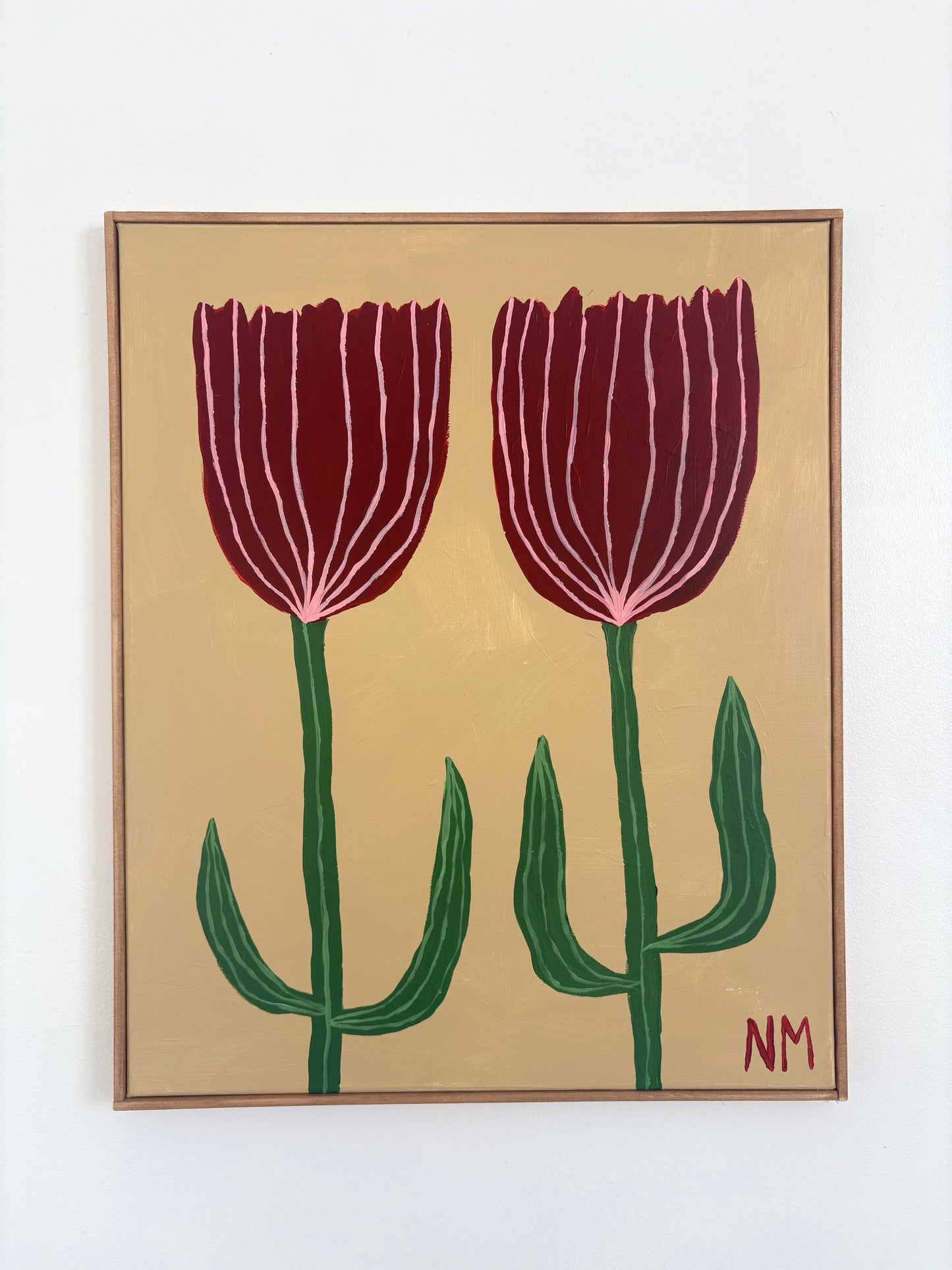 Red flowers.