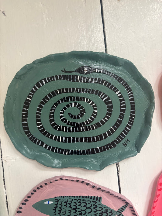 Snake wall plate.