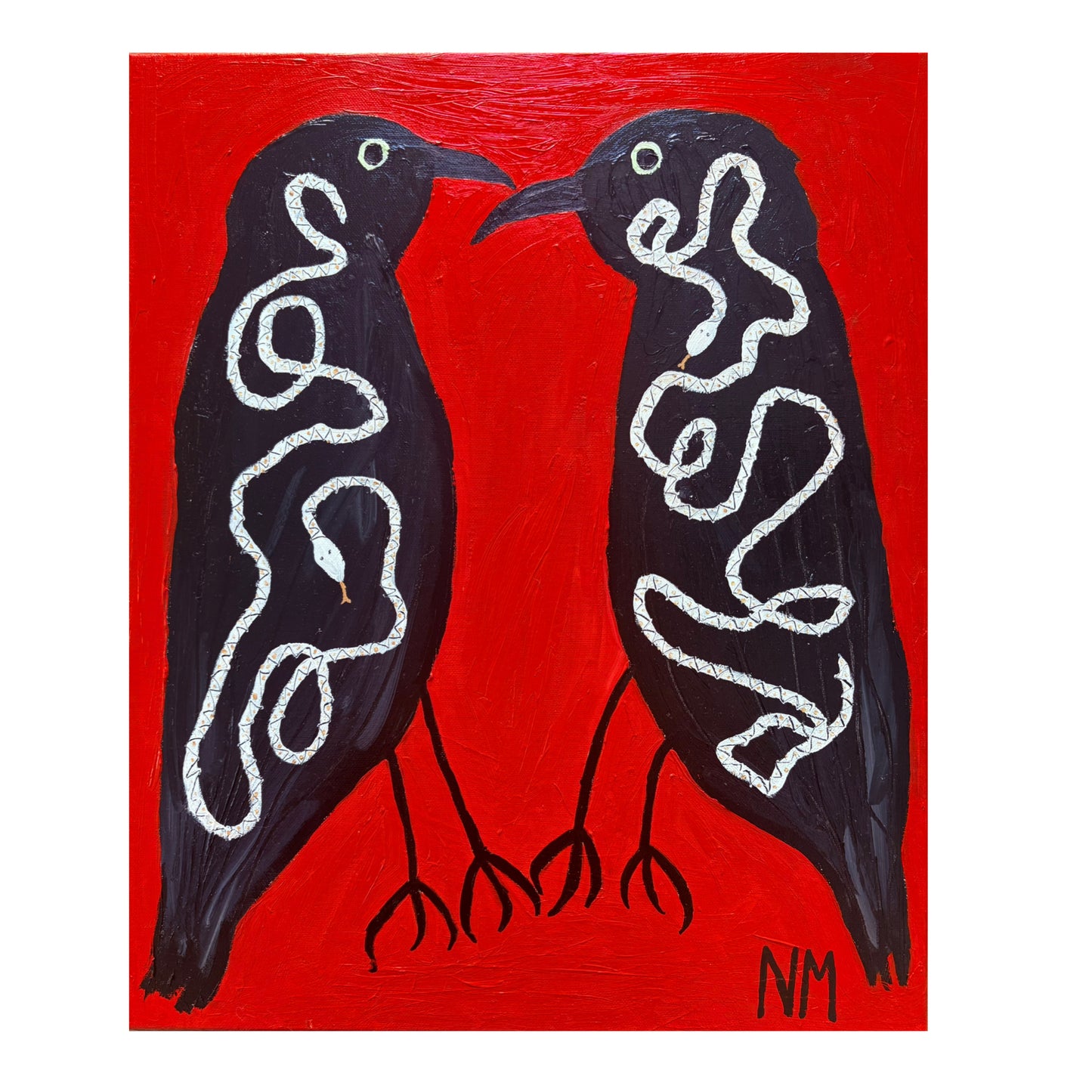Crows and snakes.