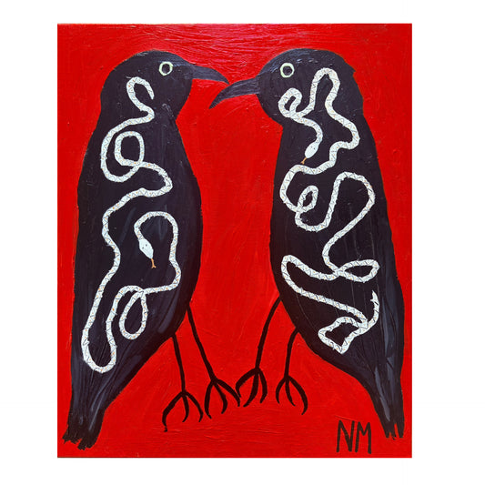 Crows and snakes.