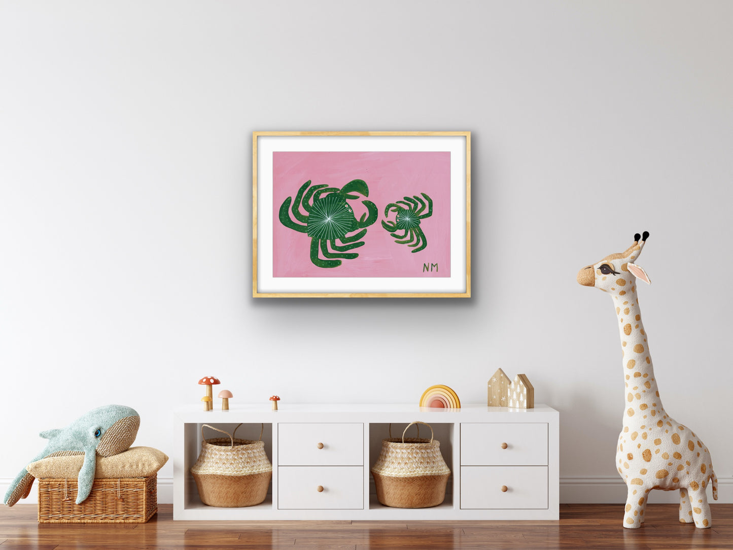 Baby crab print.