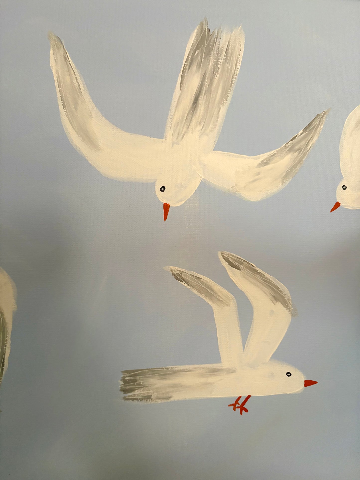 The sea and the sky.