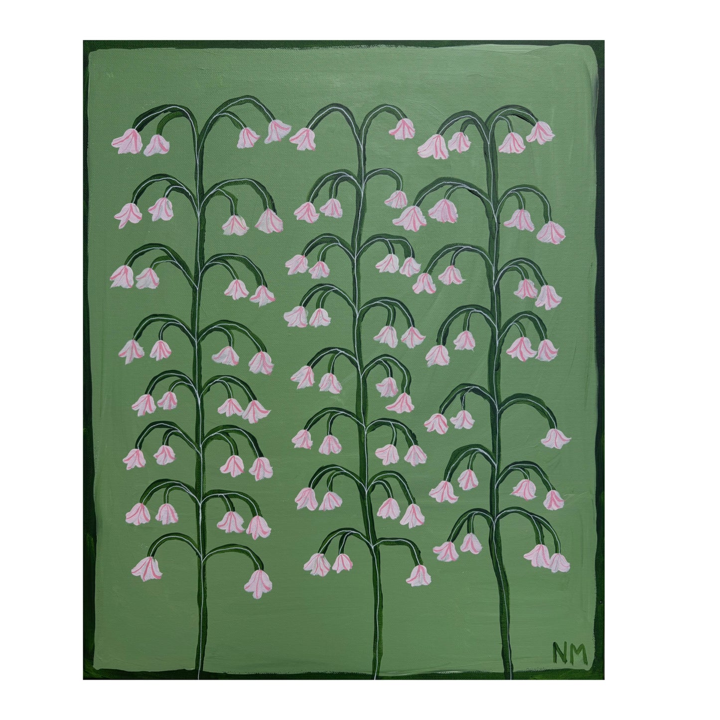 Pink lily of valley.