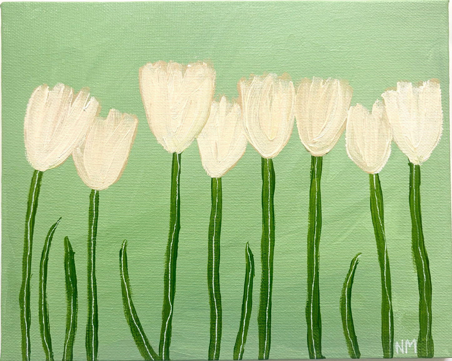 White tulips.