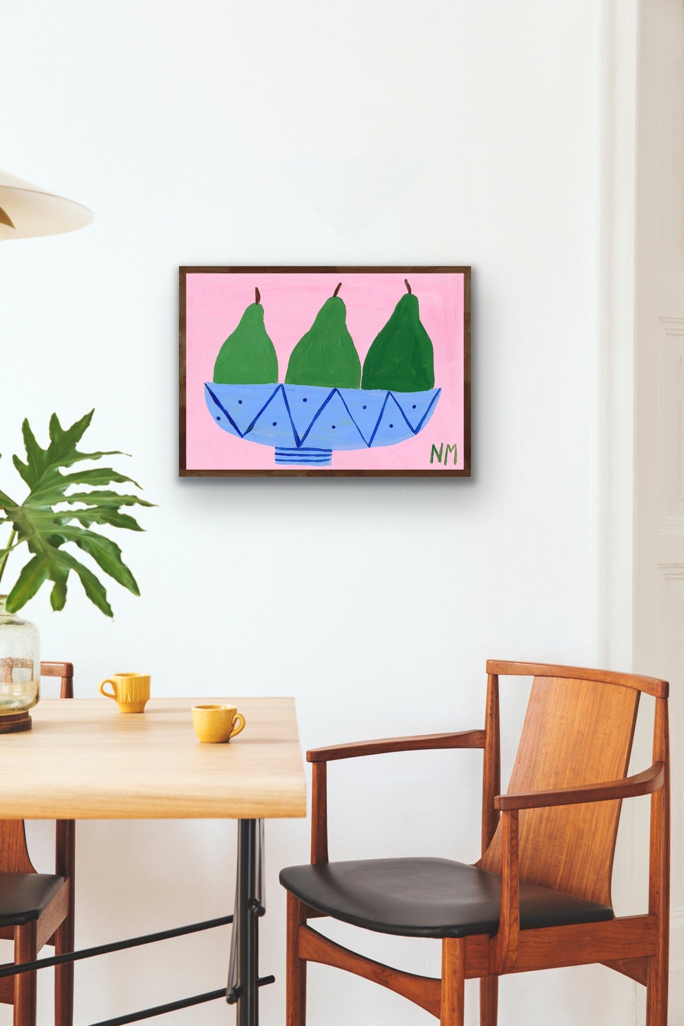 Three pears print.