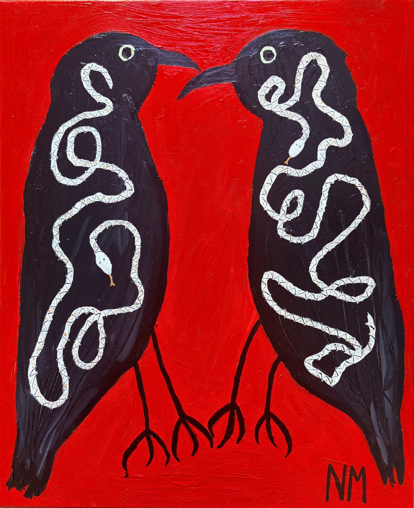Crows and snakes.
