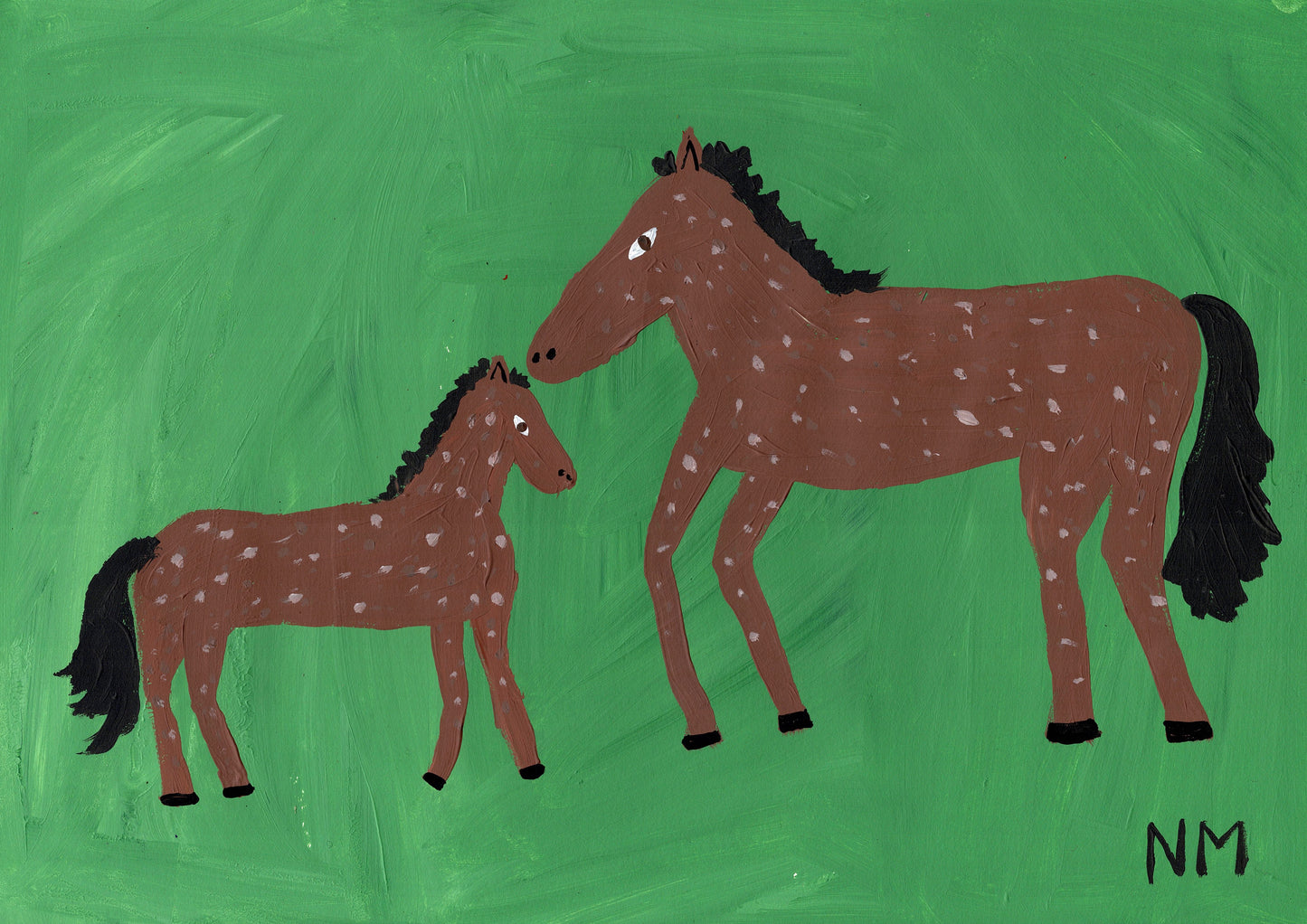 Baby horse print.
