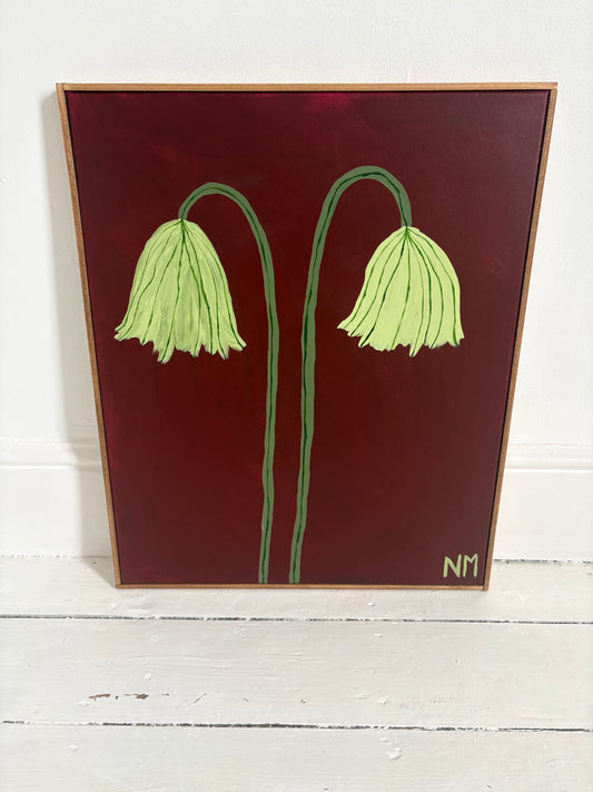 Two Green Flowers.