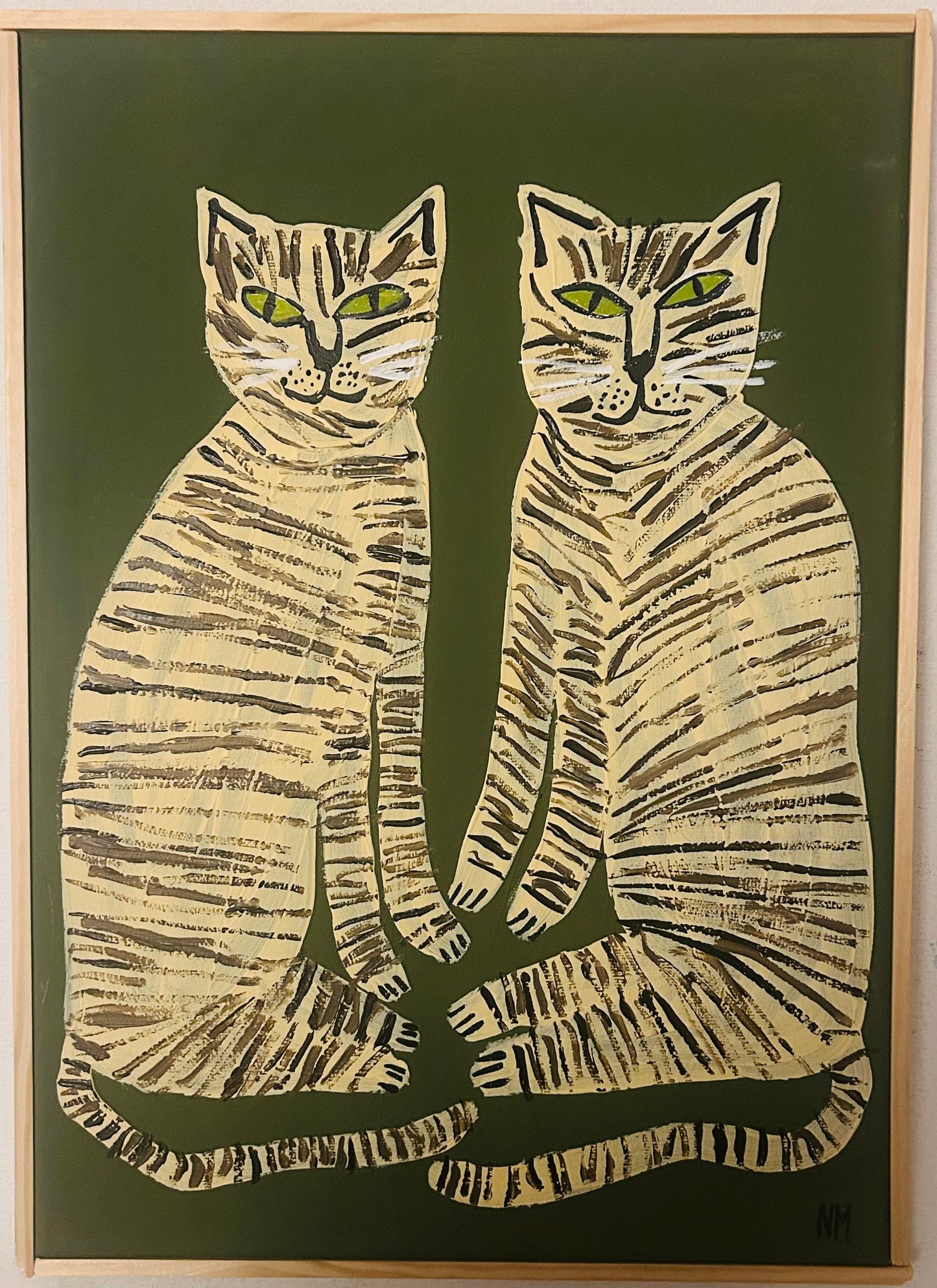 Two tabby cats