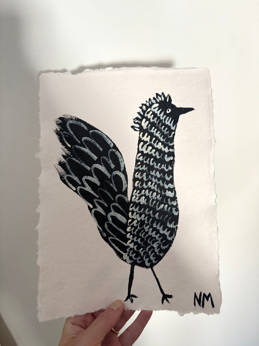 Black chicken.