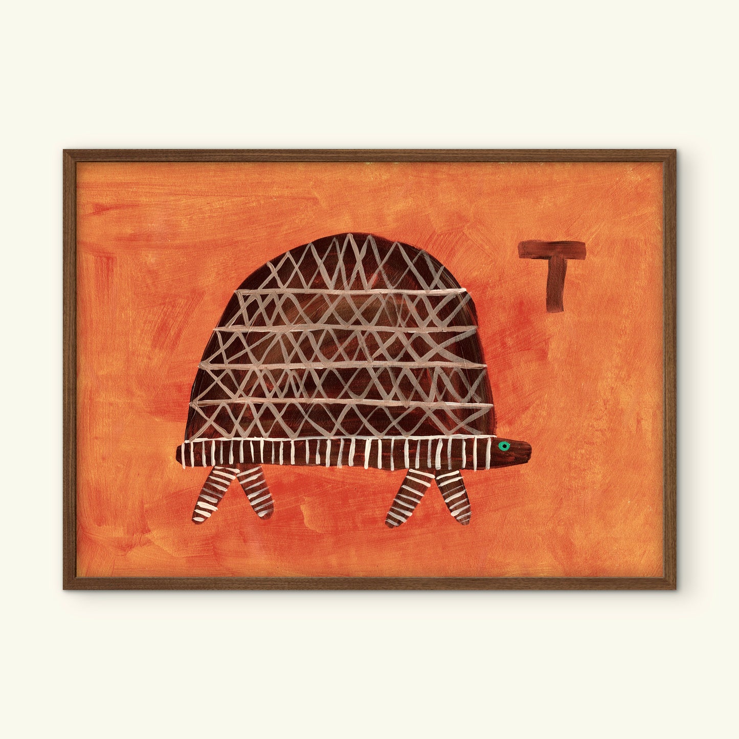 Alphabet T Tortoise Print.