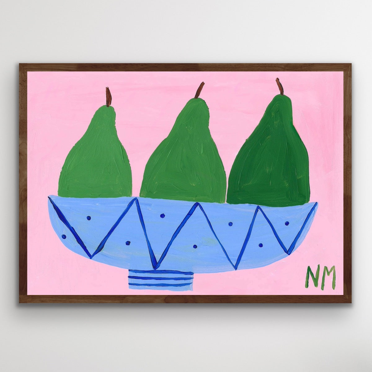 Three pears print.