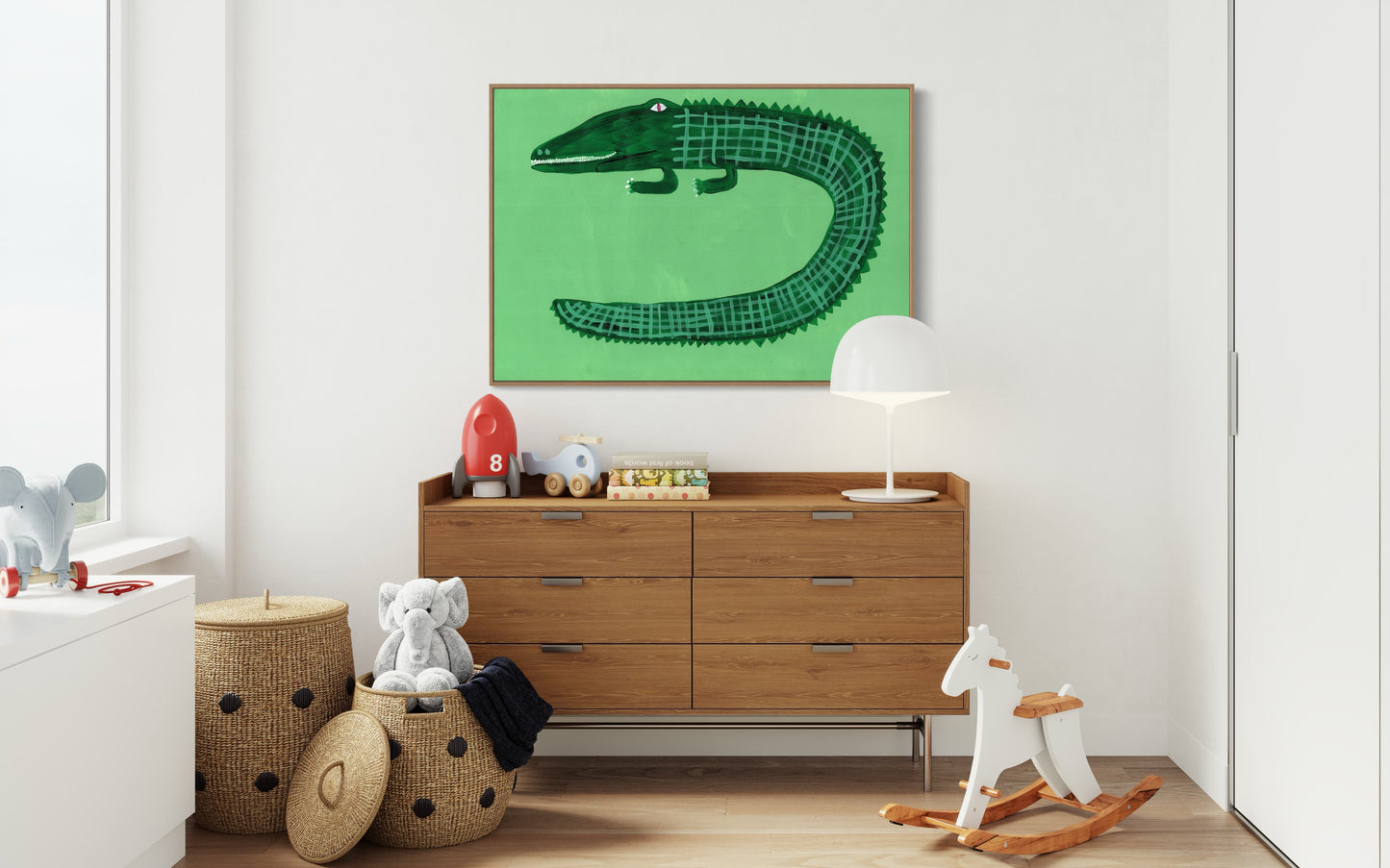 Green crocodile