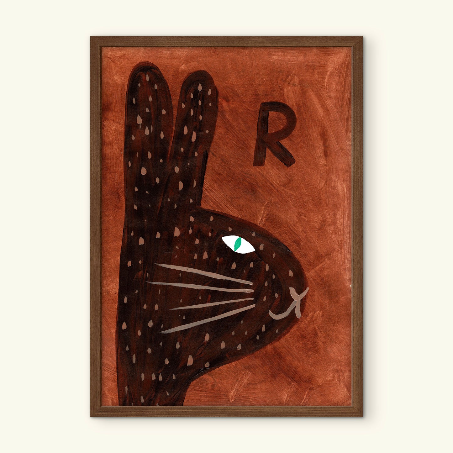 Alphabet R Rabbit Print.
