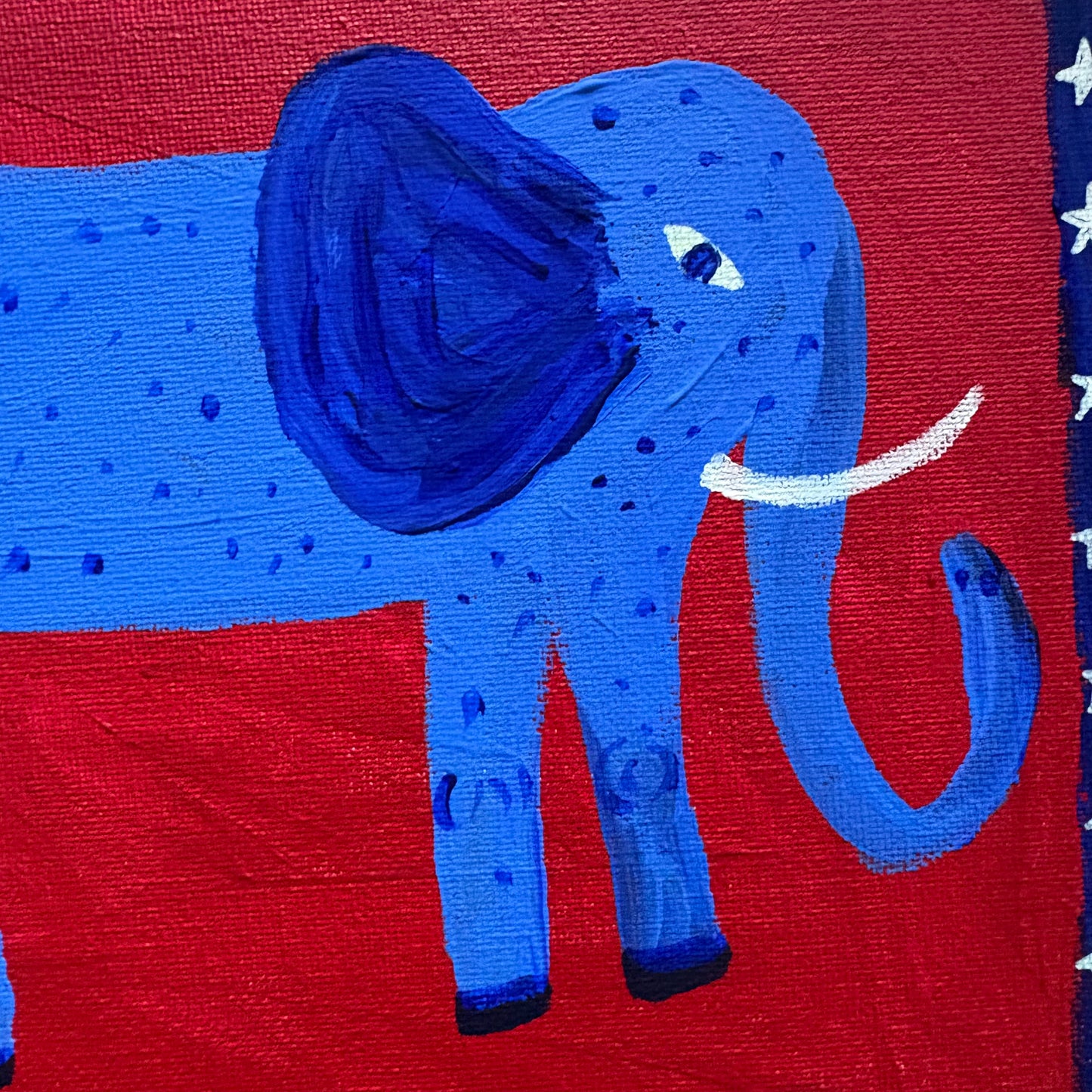 Blue elephant.