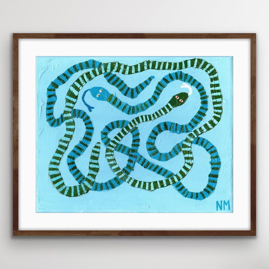 Two snakes print.