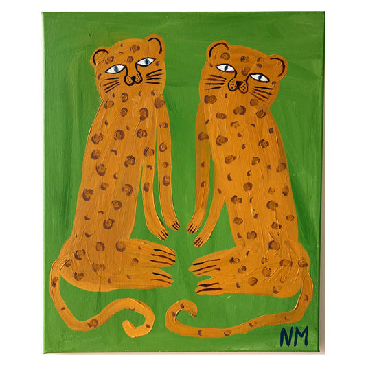 Two leopards.