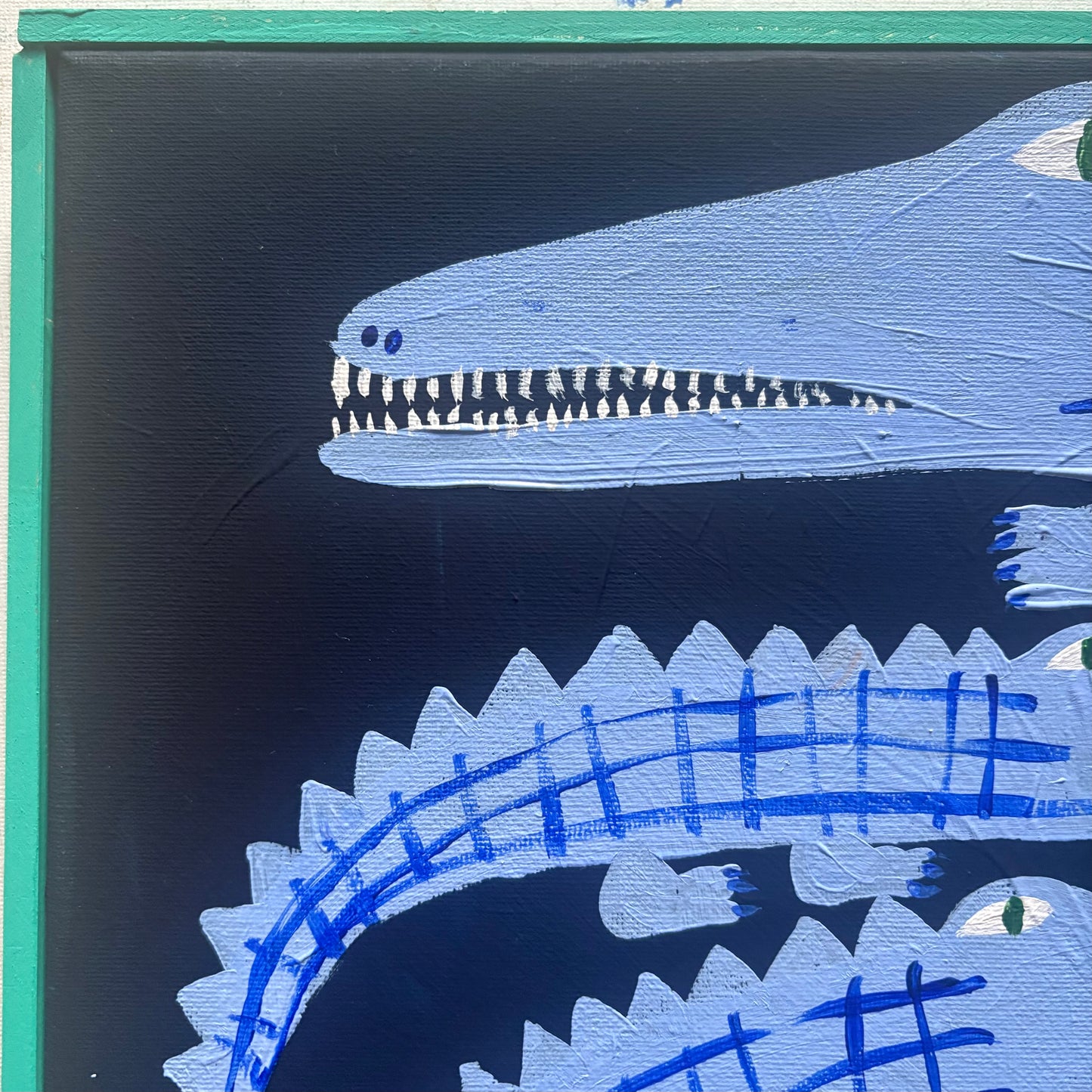 Blue crocodiles.