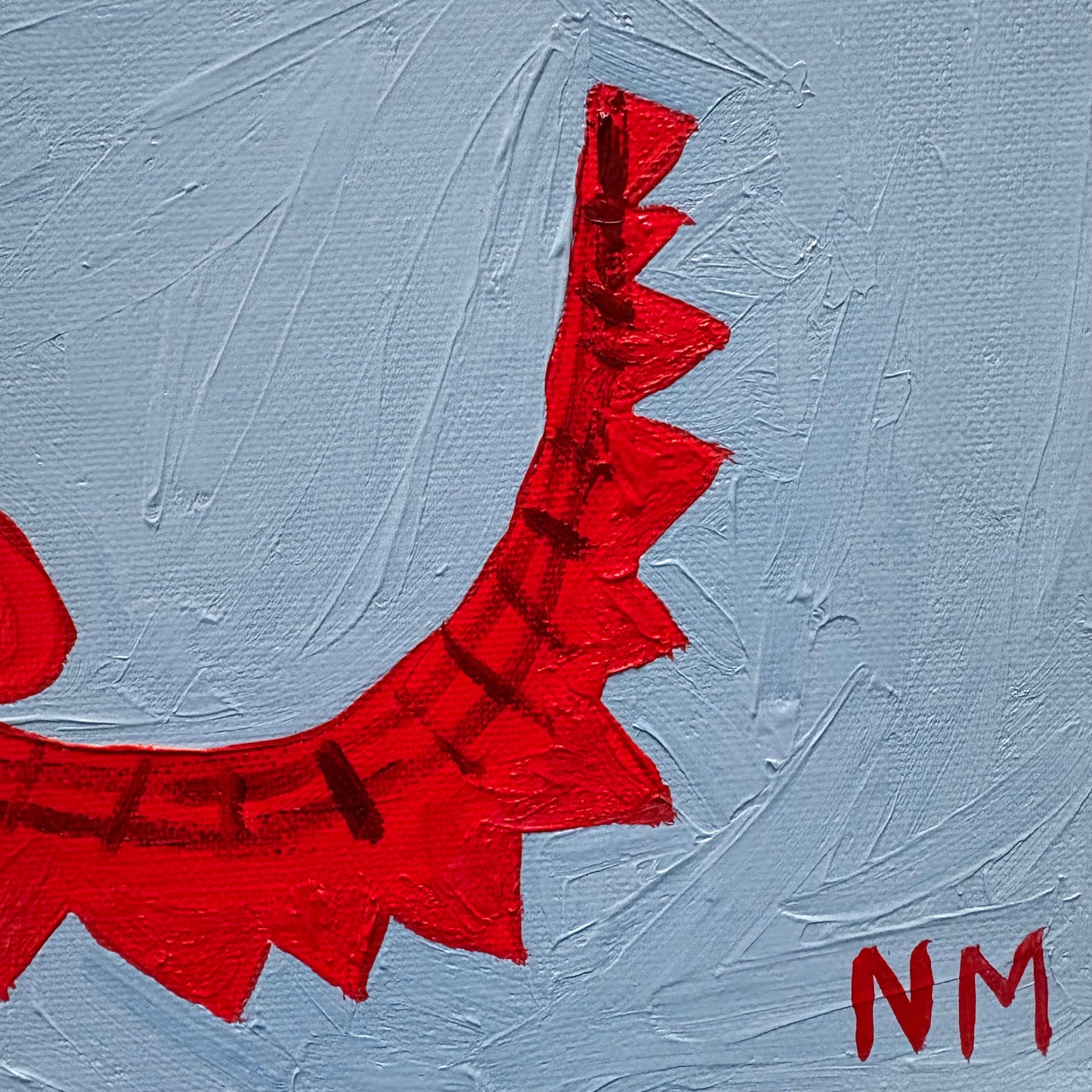 Red crocodile.