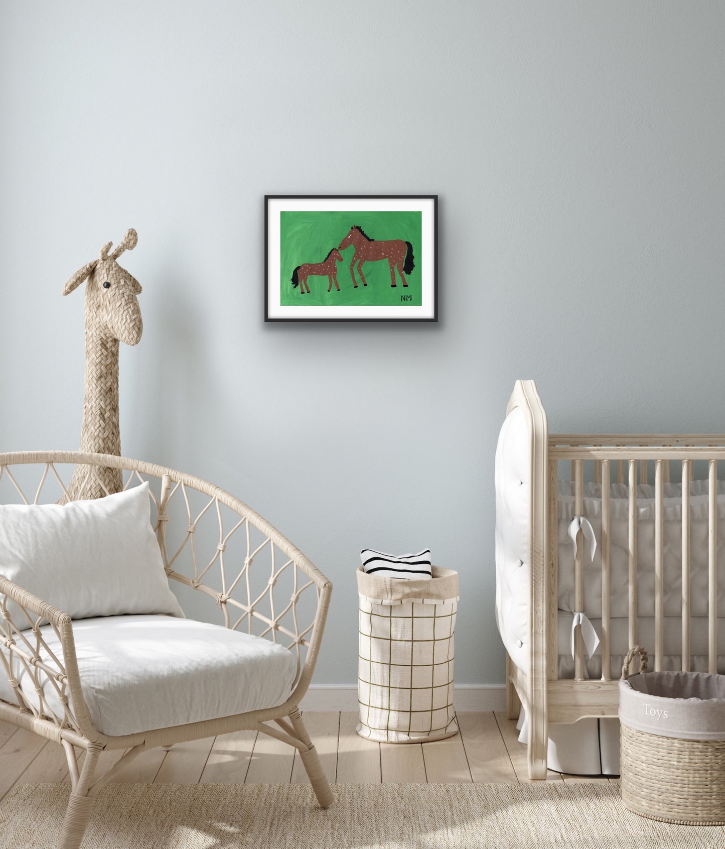 Baby horse print.