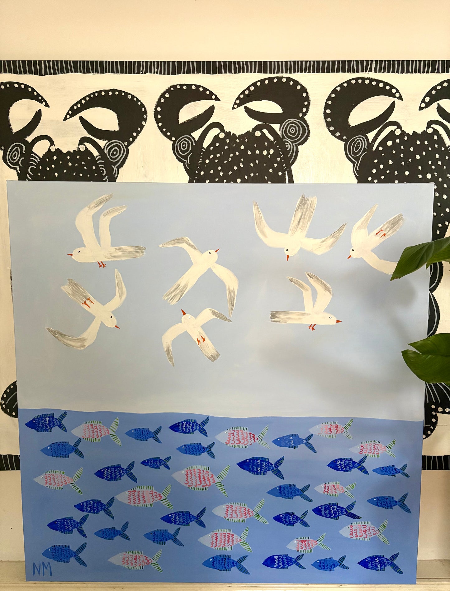 The sea and the sky.