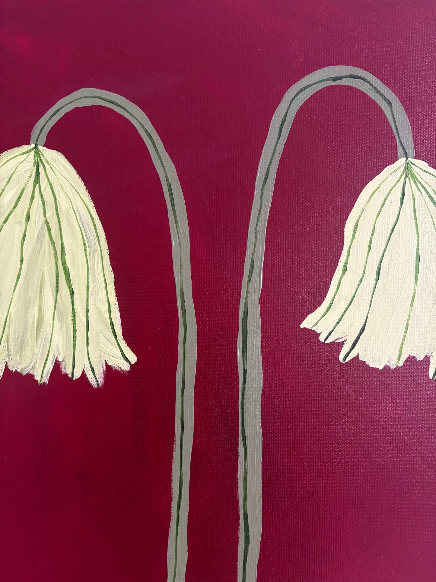 Two Green Flowers.