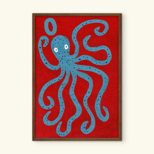 Alphabet O Octopus Print.
