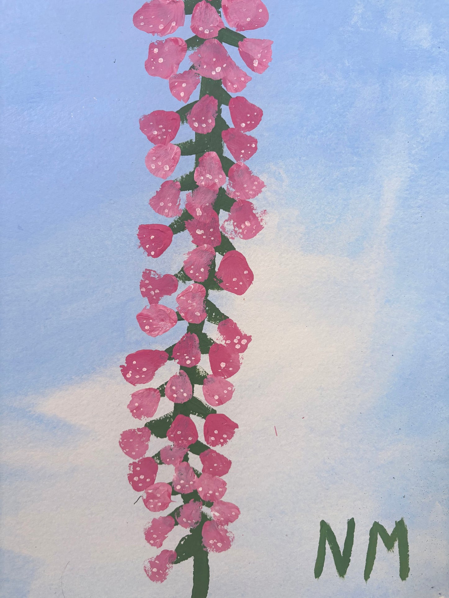 Pink Foxgloves.