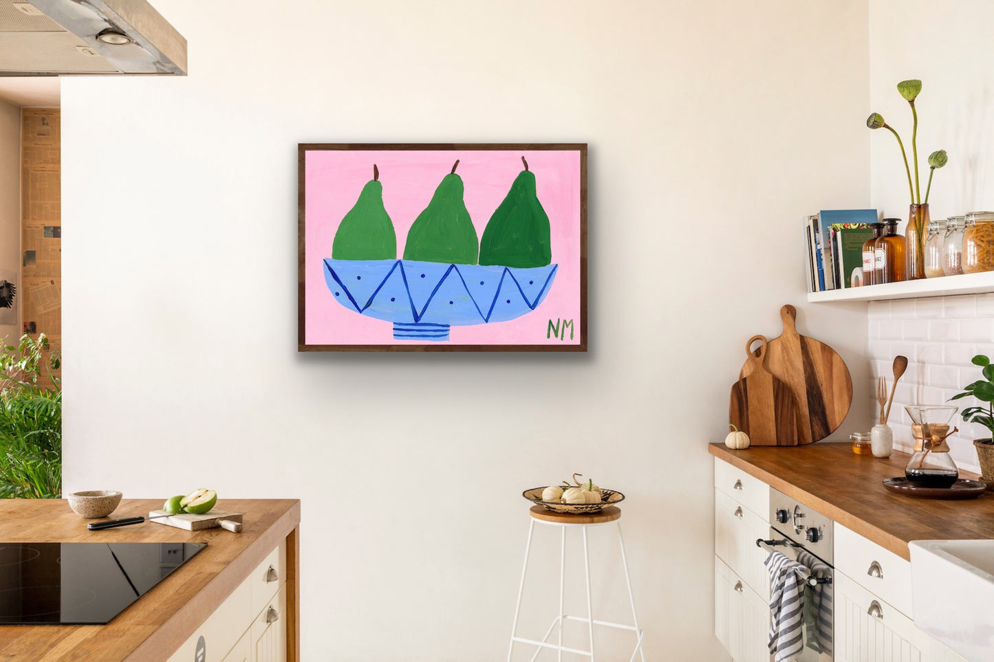 Three pears print.