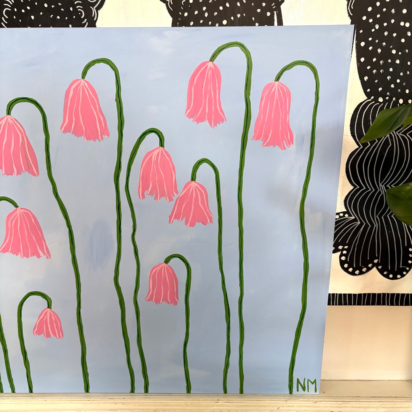 Pink tulips.