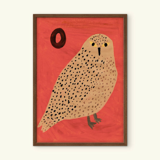 Alphabet O Owl Print.