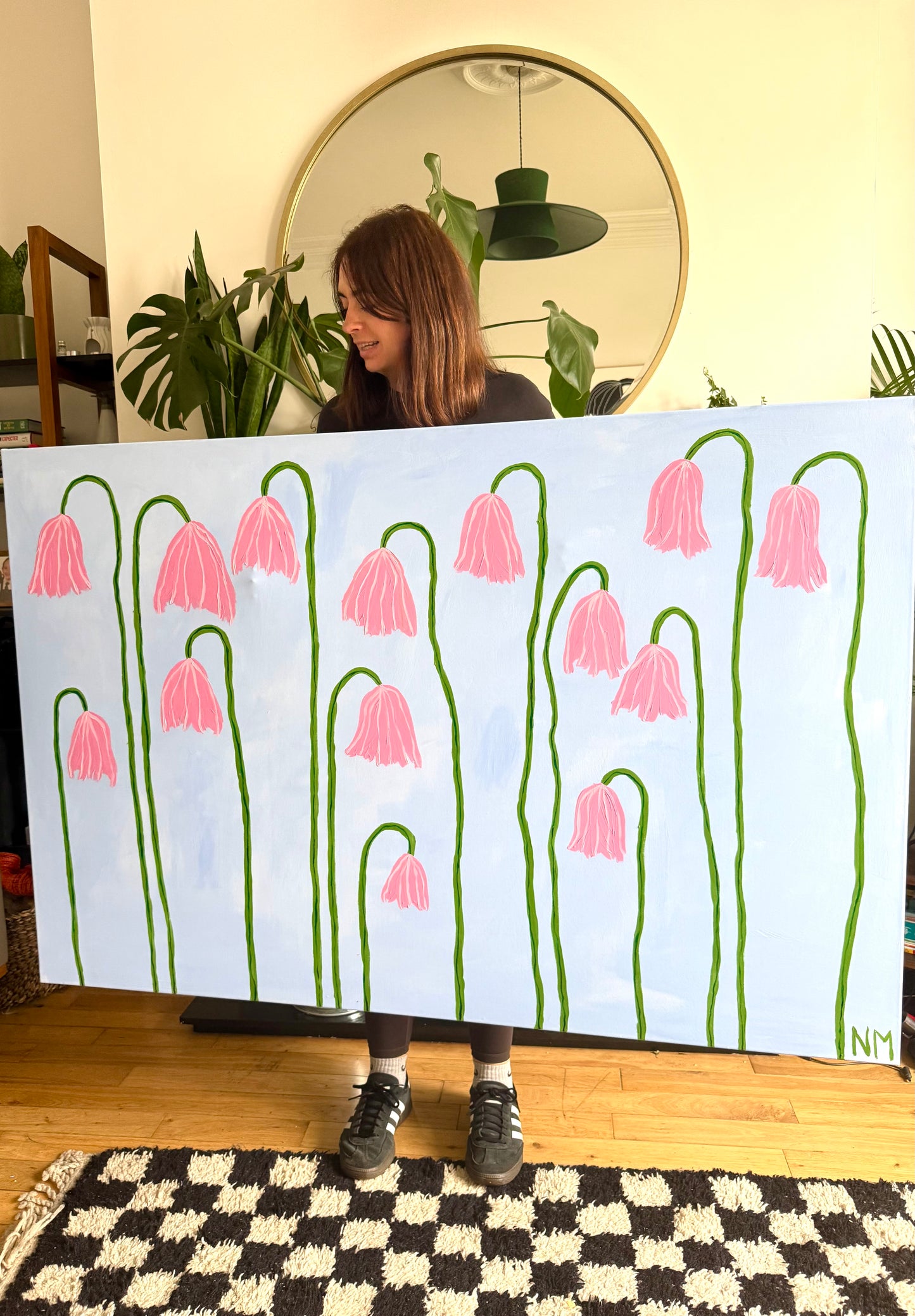 Pink tulips.
