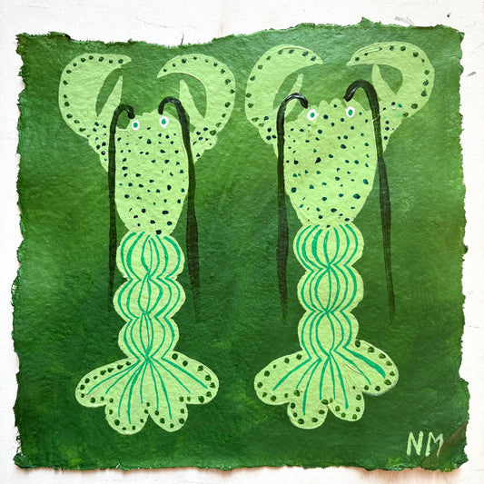 Green lobsters.