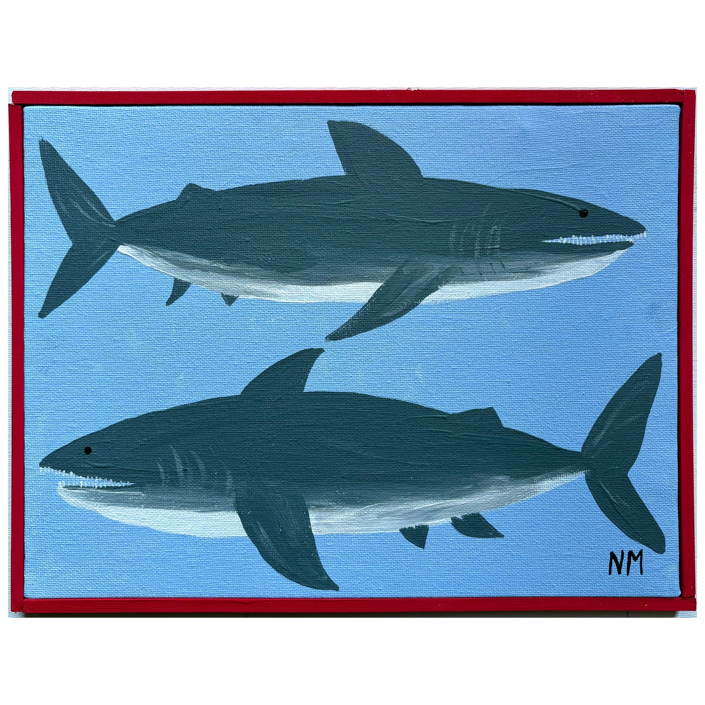 Two sharks.