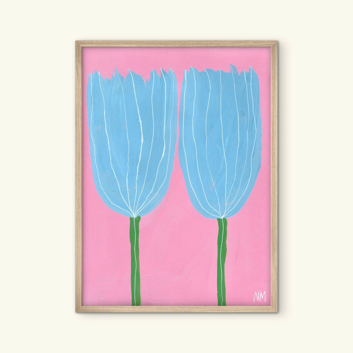 Bright tulips print.