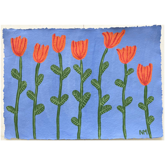 Orange tulips.
