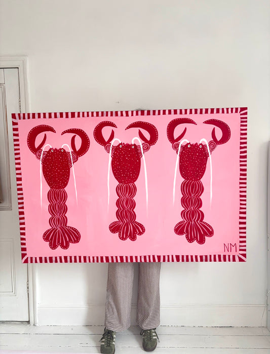 Three Red Lobsters.