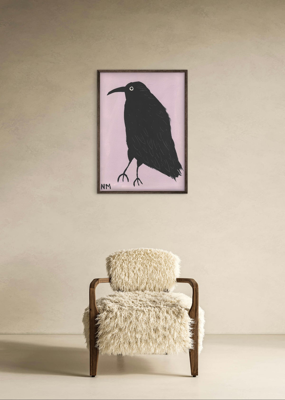 Crow print.